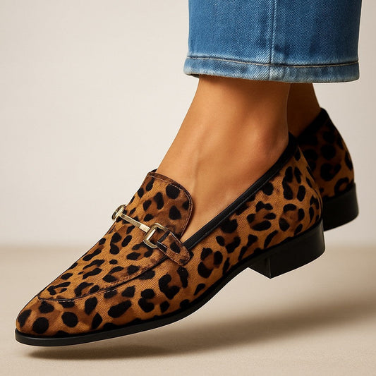 🐆 Women’s Pointed-Toe Low-Cut Leopard Print Casual Shoes Stepique