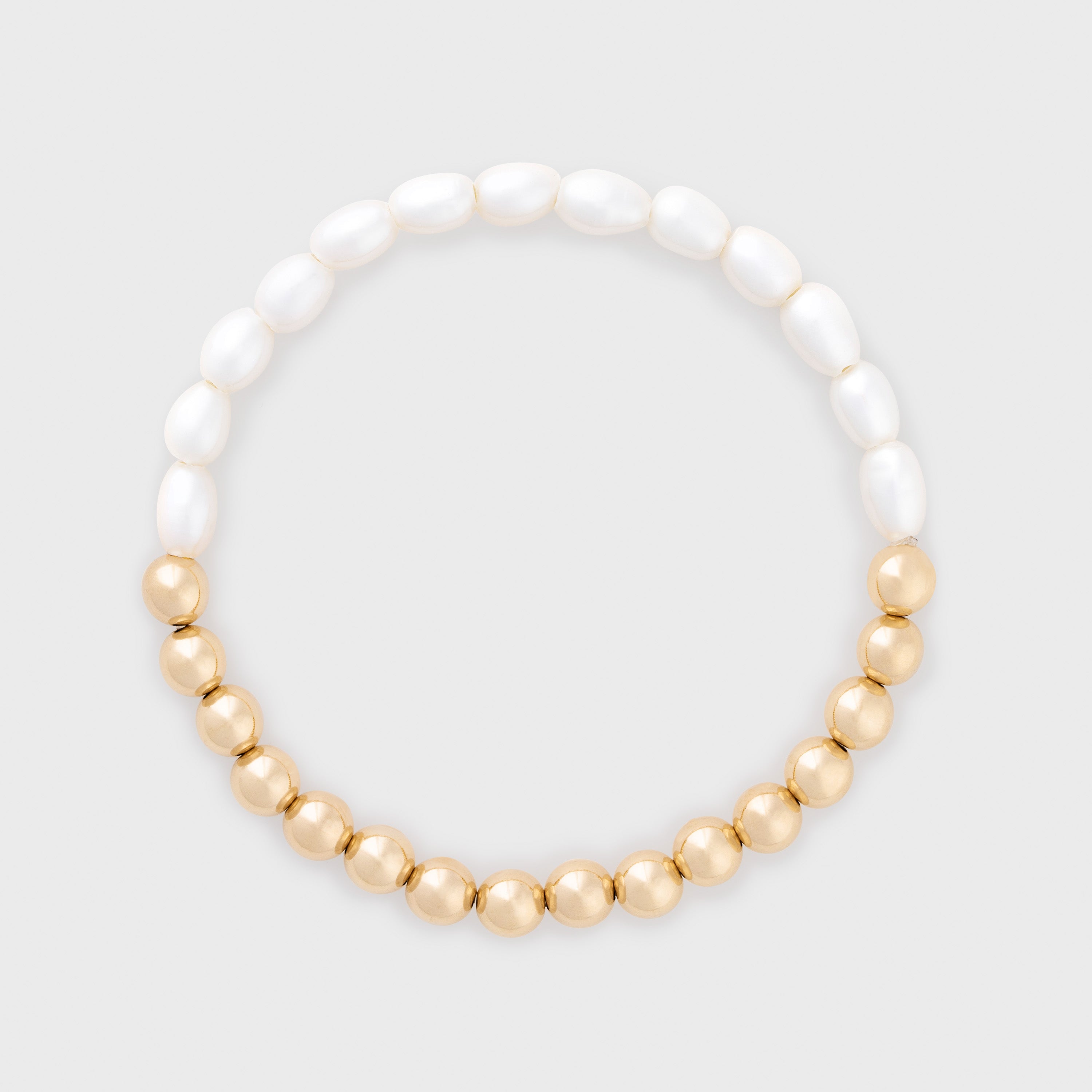 half pearl half juno bracelet (6mm) Cuffed by Nano LLC