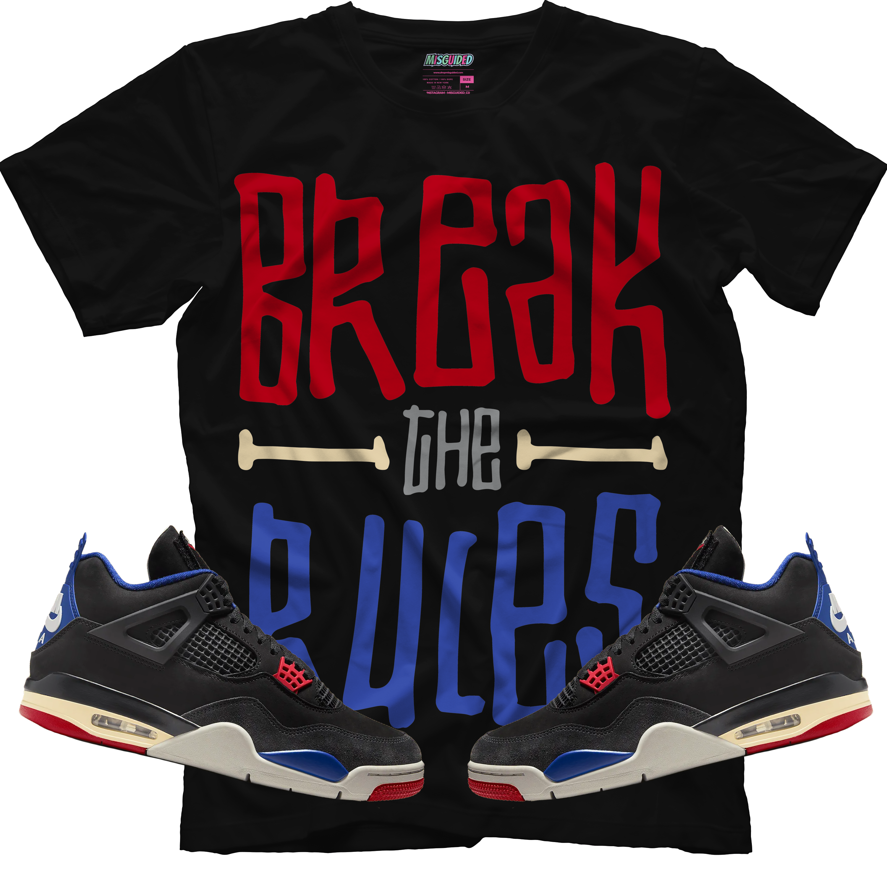 Break The Rules (Air Jordan 4 Rare Air) T-Shirt Misguided
