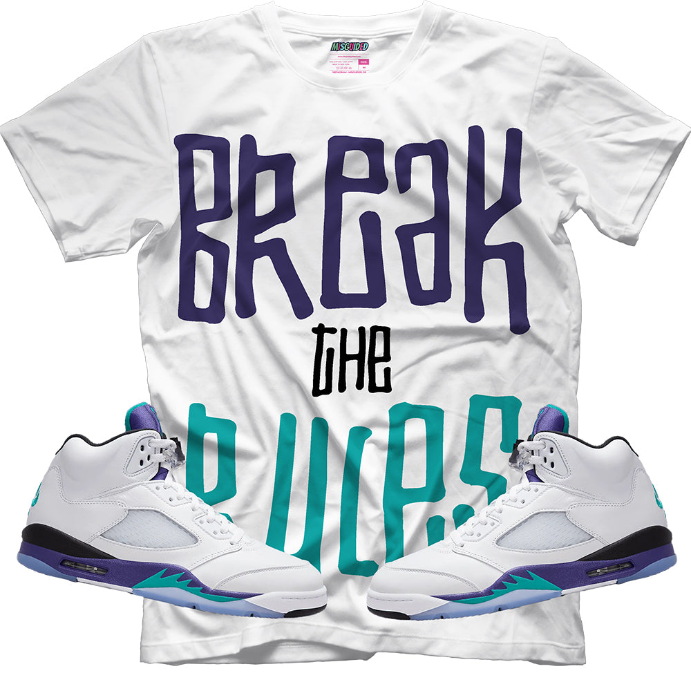 Break The Rules (Air Jordan 5 Grape) T-Shirt Misguided