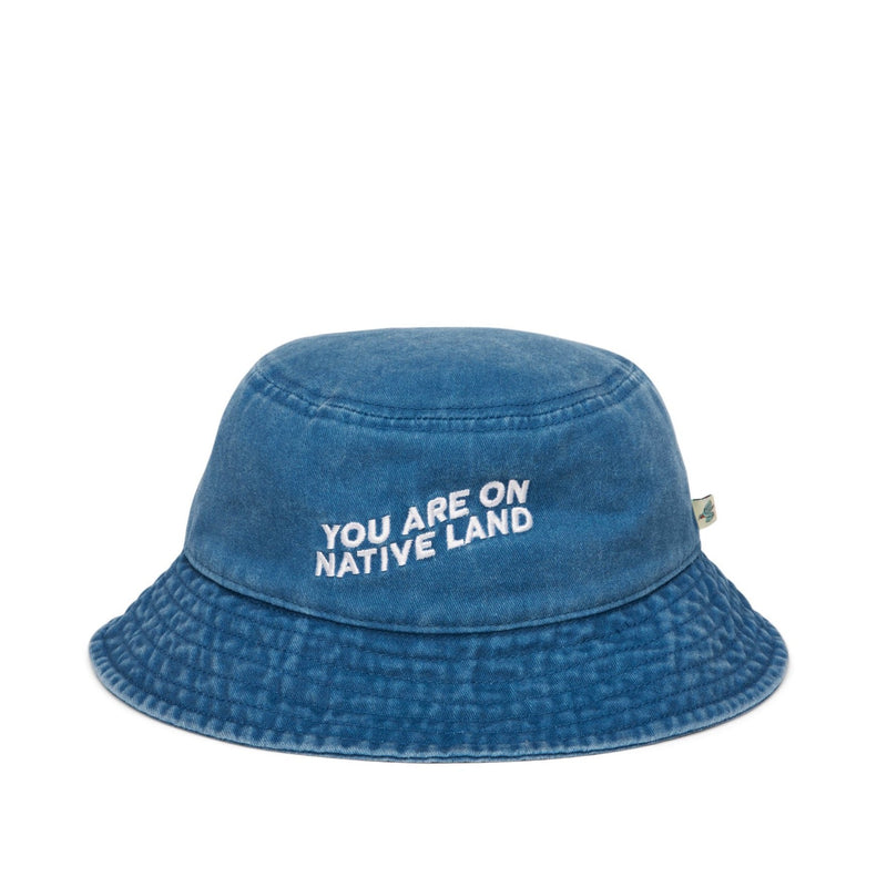 'YOU ARE ON NATIVE LAND' BUCKET HAT