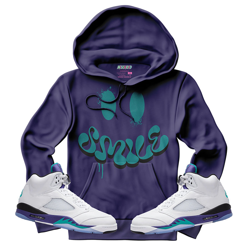 Smile (Air Jordan 5 Grape) Hoodie Misguided