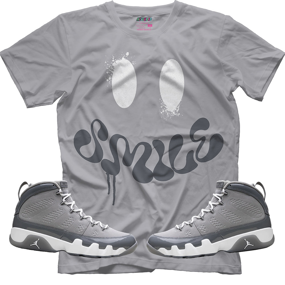 Smile (Air Jordan 9 Cool Grey) T-Shirt Misguided