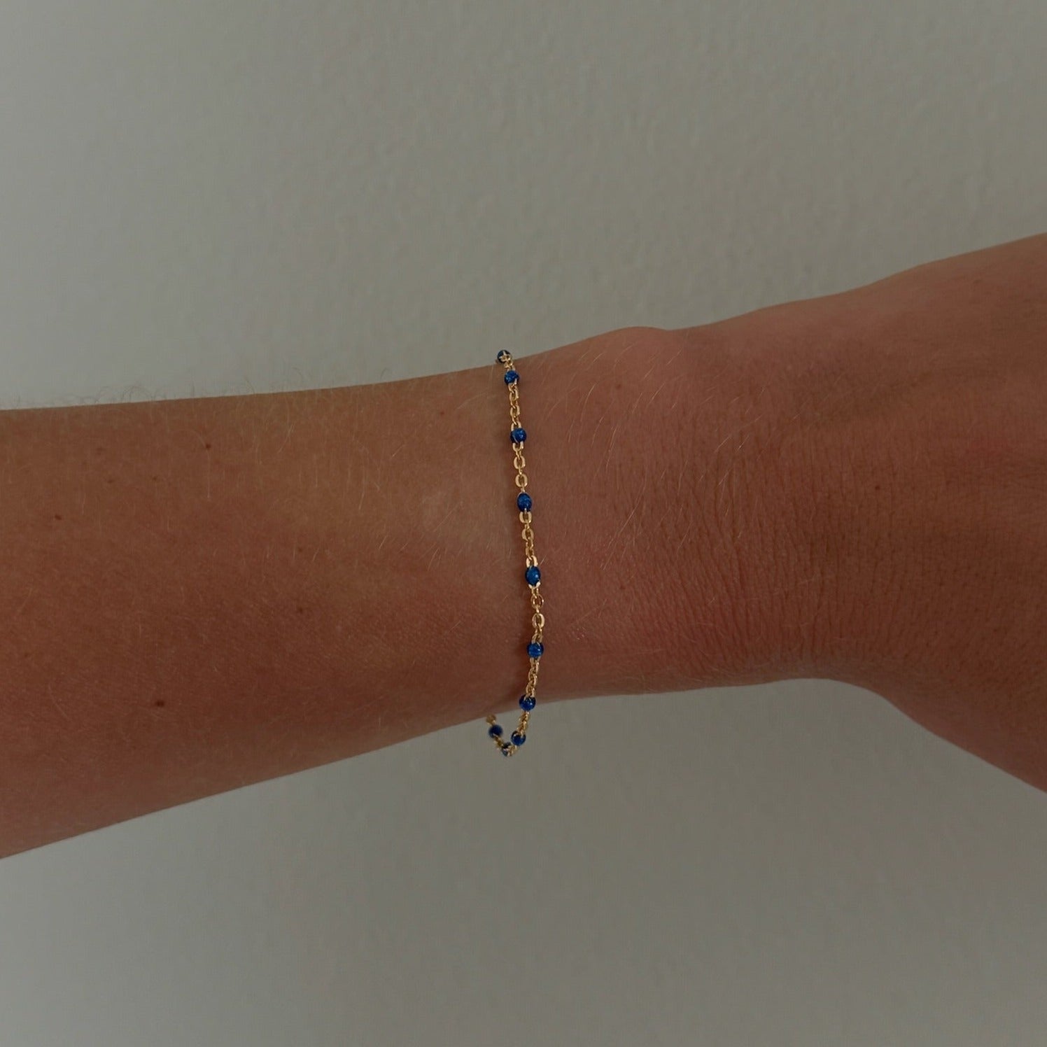 blue daisy bracelet Cuffed by Nano LLC